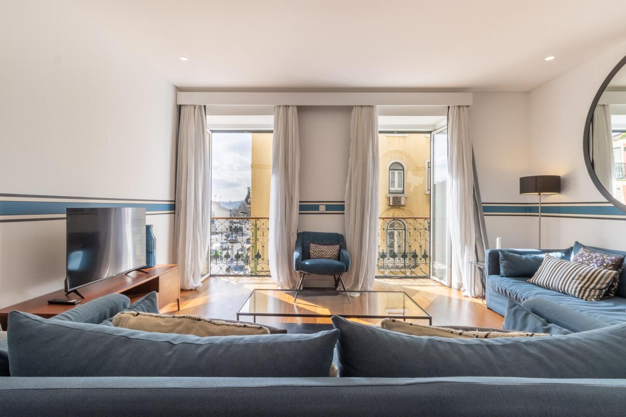 Ferienwohnung Modern 3Br, Terrace, Ac/Heating & Self Check-In Lissabon Exterior foto